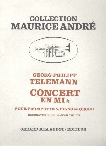 Concerto mi bemol majeur&nbsp;&nbsp;pour trompette et piano ou orgue&nbsp;&nbsp;