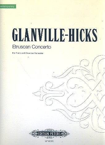 Etruscan Concerto&nbsp;&nbsp;for piano and chamber orchestra&nbsp;&nbsp;Score