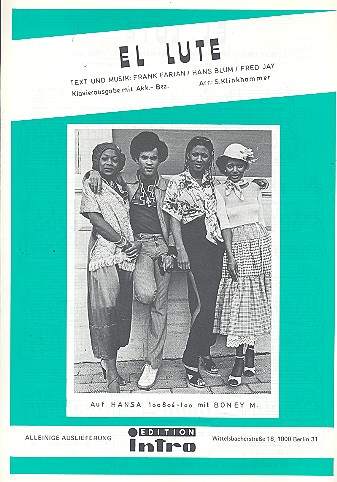 El Lute&nbsp;&nbsp;für Gesang und Klavier&nbsp;&nbsp;Einzelausgabe