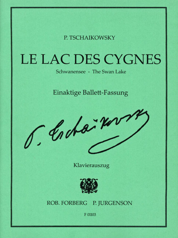 The Swan Lake op.20&nbsp;&nbsp;Klavierauszug (1 Klavier)&nbsp;&nbsp;gekürzte Fassung (Einakt-Version)