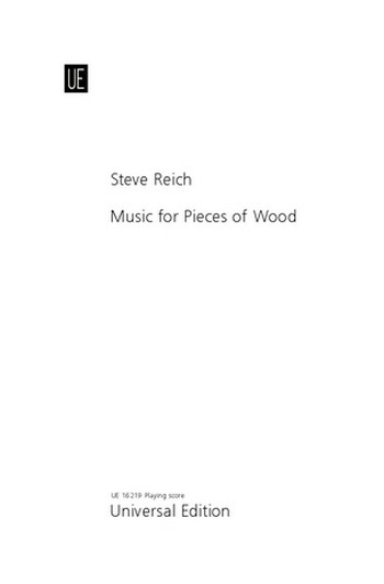 Music for pieces of wood for  5 pairs of tuned wooden mallets  score