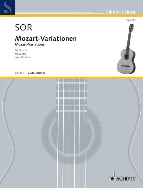 Mozart-Variationen op.9&nbsp;&nbsp;für Gitarre&nbsp;&nbsp;