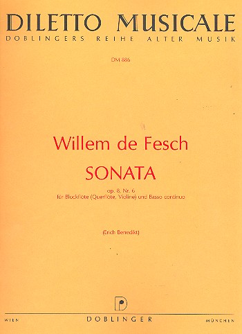 Sonata d-moll op.8,6 für Blockflöte ( Flöte/  Violine) und Bc  