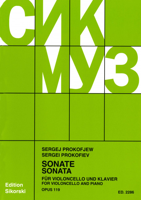 Sonate op.119  für Violoncello und Klavier  