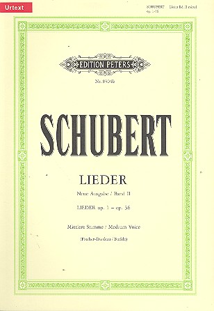 Lieder Band 2&nbsp;&nbsp;für mittlere Singstimme und Klavier&nbsp;&nbsp;