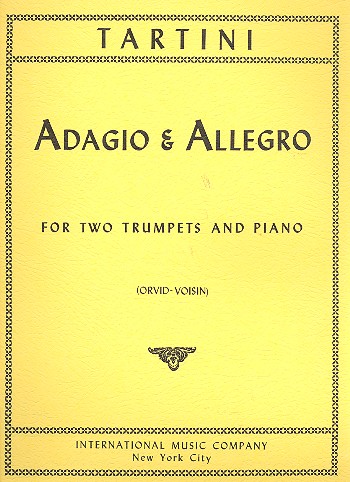 Adagio and Allegro  2 trumpets and piano  