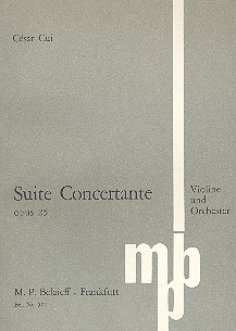 Suite concertante op.25  für Violine und Orchester  Studienpartitur