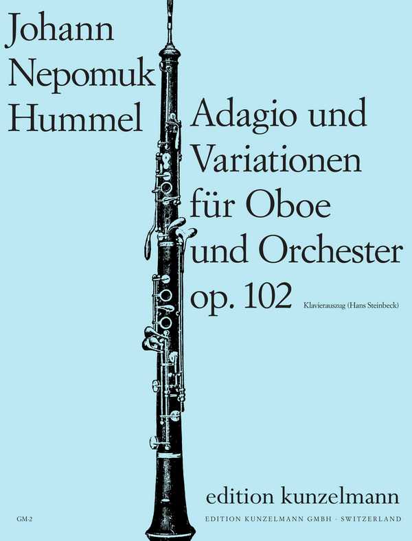 Adagio und Variationen op.102  für Oboe und Orchester   Klavierauszug