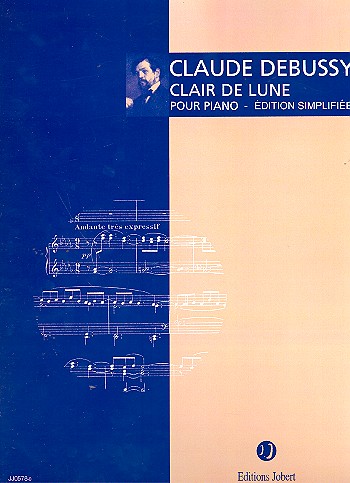 Clair de lune de suite bergamasque:  pour piano  version tres facile