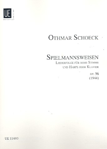 Spielmannsweisen op.56 für  hohe Singtimme und Harfe (Klavier)  