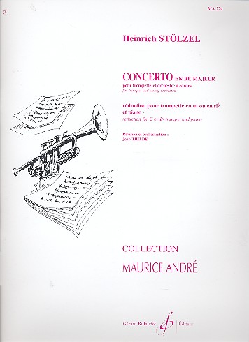 Concerto ré majeur&nbsp;&nbsp;pour trompette et piano (orgue)&nbsp;&nbsp;