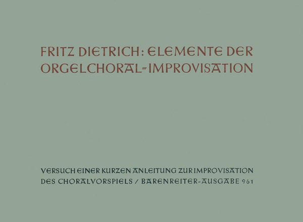 Elemente der Orgelchoral-Improvisation    Archivkopie