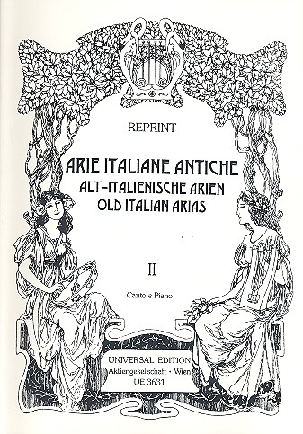 Altitalienische Arien Band 2&nbsp;&nbsp;für Sopran und Klavier (dt/it)&nbsp;&nbsp;