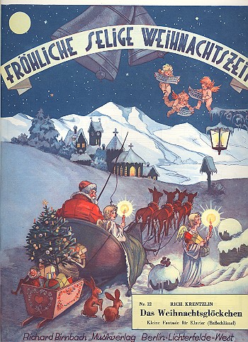 Das Weihnachtsglöckchen  für Klavier  Bassschlüssel