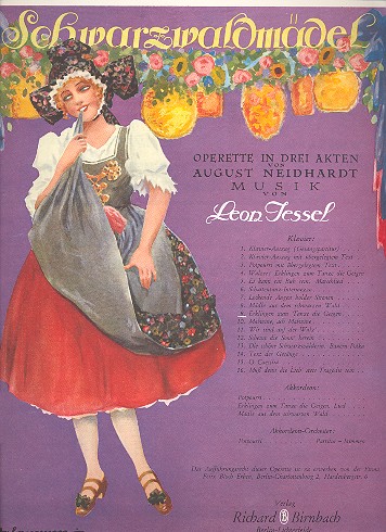 Erklingen zum Tanze die Geigen  für Singstimme und Klavier (dt)  Schwarzwaldmädel