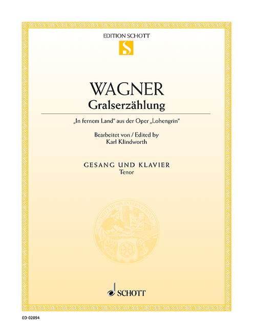 In fernem Land aus Lohengrin&nbsp;&nbsp;für Tenor und klavier&nbsp;&nbsp;