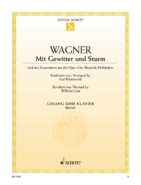 Mit Gewitter und Sturm&nbsp;&nbsp;für Tenor und Klavier&nbsp;&nbsp;