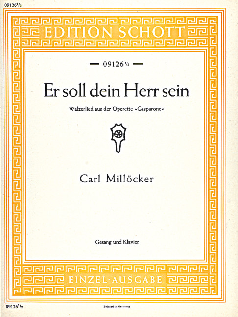 Er soll dein Herr sein  für Sopran und Klavier  