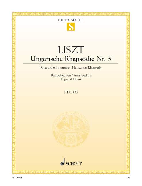 Ungarische Rhapsodie Nr. 5&nbsp;&nbsp;für Klavier&nbsp;&nbsp;