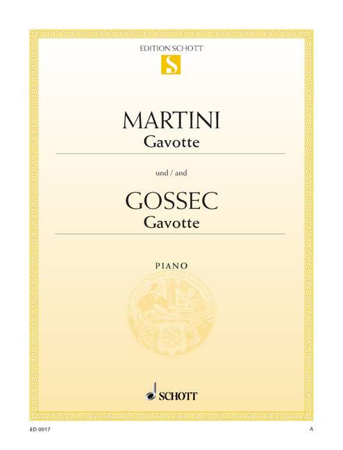 Gavotte D-Dur / Gavotte  für Klavier  