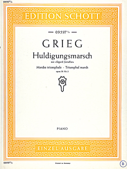 Huldigungsmarsch op. 56/3&nbsp;&nbsp;für Klavier&nbsp;&nbsp;