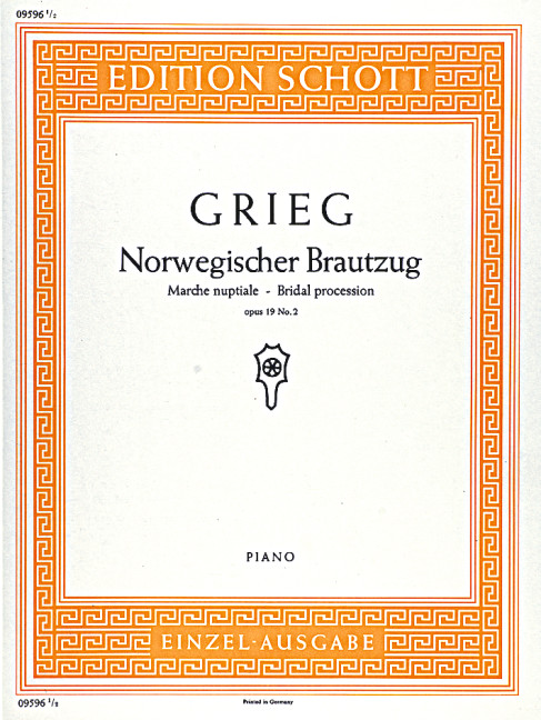 Norwegischer Brautzug op. 19/2&nbsp;&nbsp;für Klavier&nbsp;&nbsp;