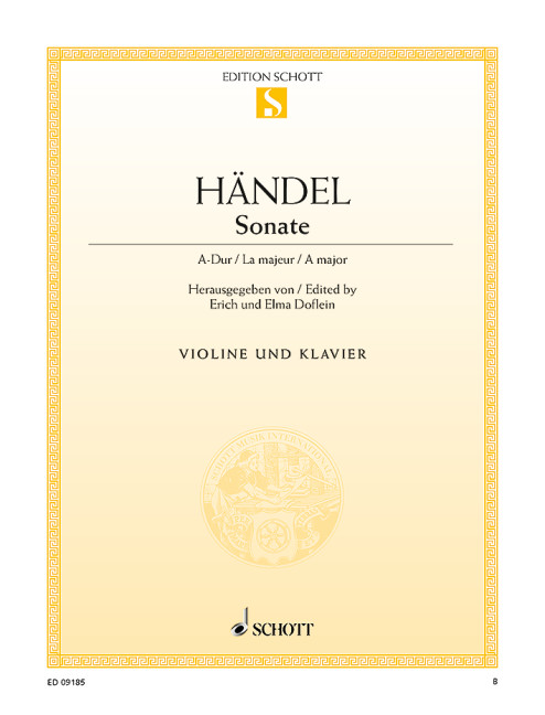 Sonate A-Dur HWV361&nbsp;&nbsp;für Violine und Klavier&nbsp;&nbsp;