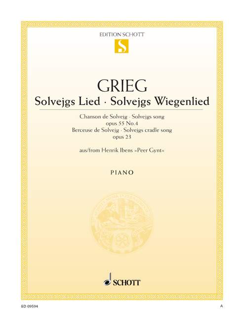 Solvejgs Lied - Solvejgs Wiegenlied op. 55/4 and op. 23&nbsp;&nbsp;für Klavier&nbsp;&nbsp;
