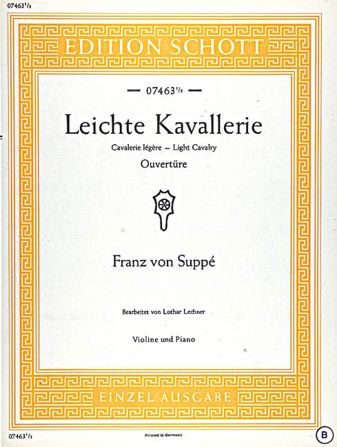 Leichte Kavallerie Ouvertüre  für Violine und Klavier  