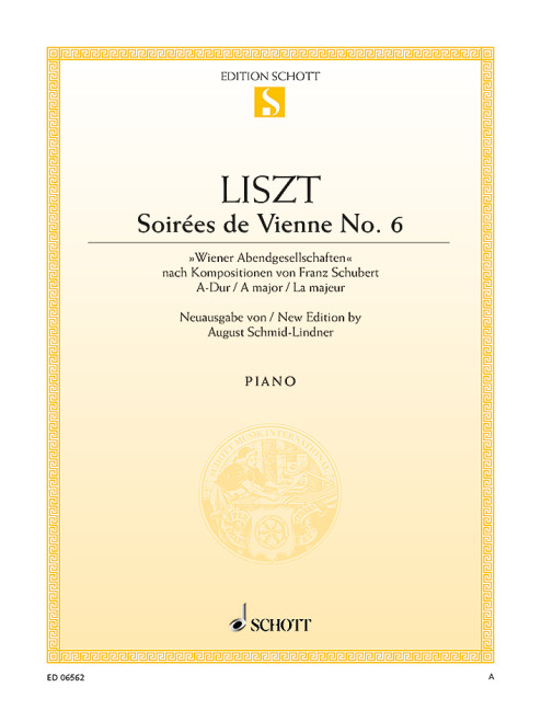 Soirées de Vienne A-Dur Nr.6&nbsp;&nbsp;für Klavier&nbsp;&nbsp;
