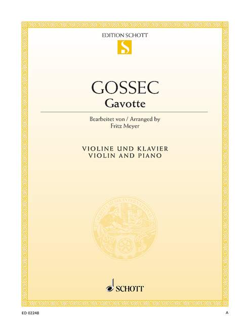 Gavotte  für Violine und Klavier  