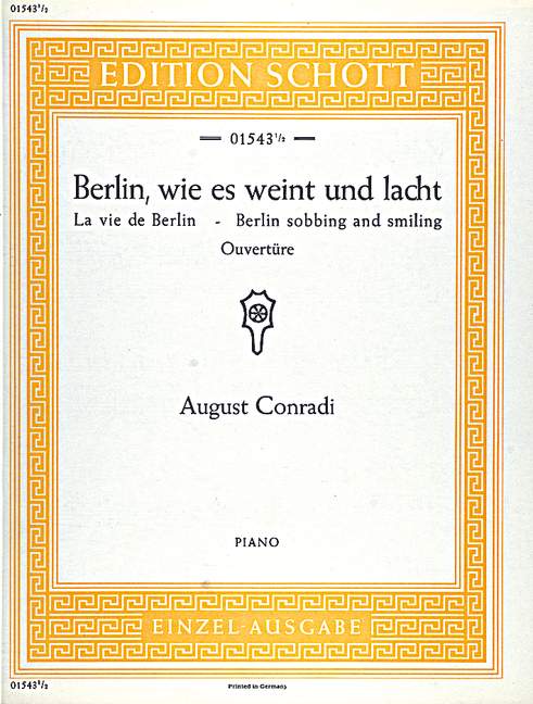 Berlin, wie es weint und lacht&nbsp;&nbsp;für Klavier&nbsp;&nbsp;