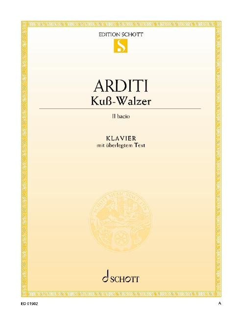 Kuss-Walzer  für Klavier mit Text  