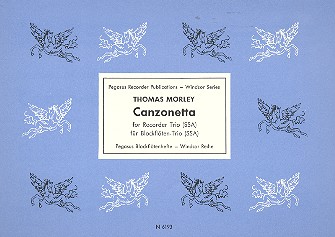 Canzonetta for 3 recorders (SSA)  score and parts  