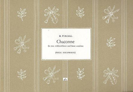 Chaconne &nbsp;&nbsp;für 2 Altblockflöten und Bc&nbsp;&nbsp;Partitur und Bassstimme