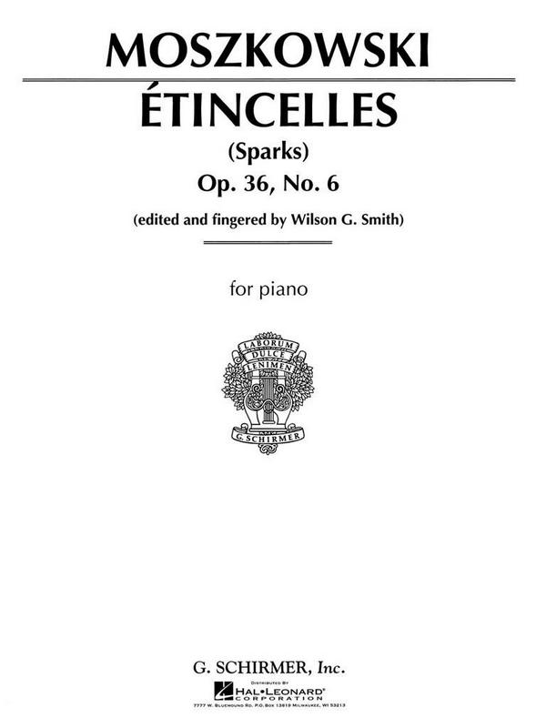 Etincelles op.36,6 for piano  sparks  