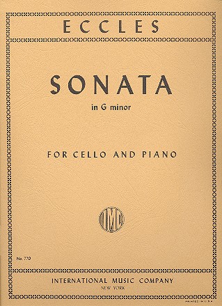 Sonata in g minor  for cello and piano  