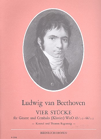 4 Stücke WoO43,1-2 und WoO44,1-2  für Gitarre und Cembalo (Klavier)  
