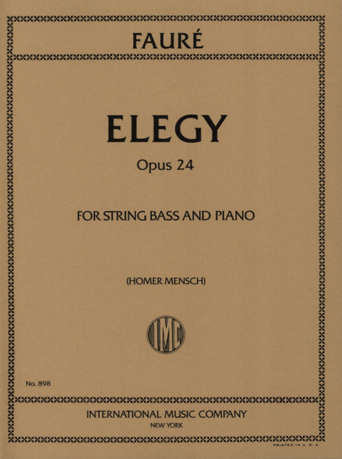 Elegy op.24&nbsp;&nbsp;for string bass and piano&nbsp;&nbsp;