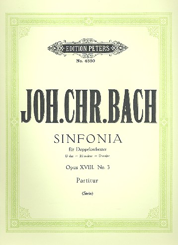 Sinfonie D-Dur op.18,3  für Orchester  Partitur