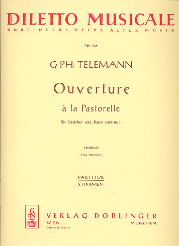 La pastorella Ouvertüre für&nbsp;&nbsp;Streicher&nbsp;&nbsp;Partitur