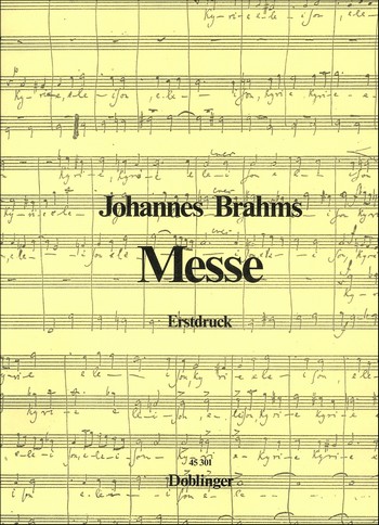 Messe&nbsp;&nbsp;für gem Chor (SSATBB) und Continuo (Orgel),&nbsp;&nbsp;Partitur