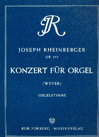 Konzert g-Moll Nr.2 op.177&nbsp;&nbsp;für Orgel und Orchester&nbsp;&nbsp;Orgelstimme