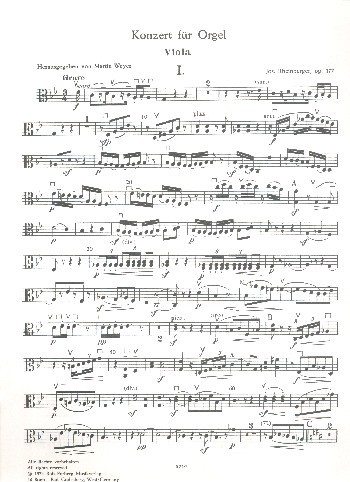 Konzert g-Moll Nr.2 op.177&nbsp;&nbsp;für Orgel und Orchester&nbsp;&nbsp;Viola