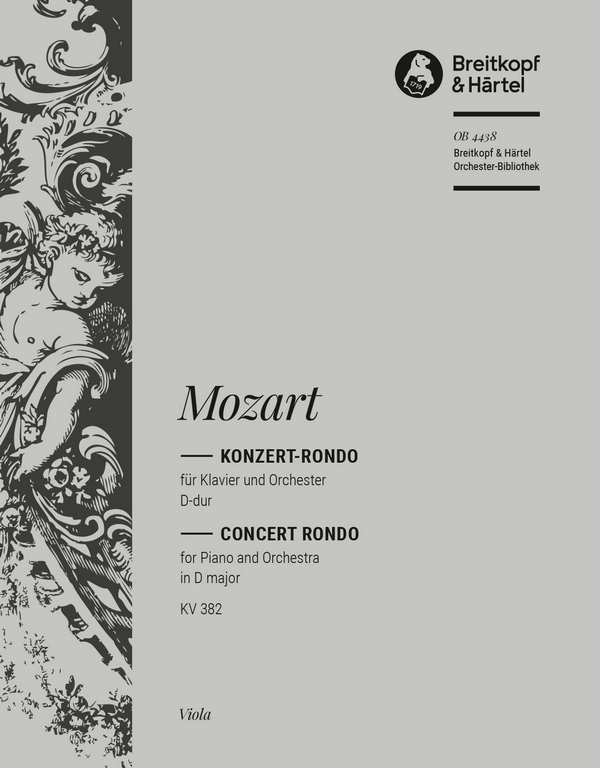 Konzert-Ronde D-Dur KV382&nbsp;&nbsp;für Klavier und Orchester&nbsp;&nbsp;Viola