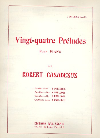 24 préludes vol.1   pour piano  