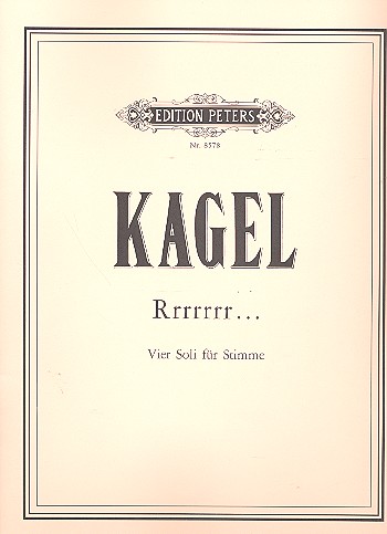 Rrrrrrr...  4 Soli&nbsp;&nbsp;für Stimme mit Begleitung&nbsp;&nbsp;