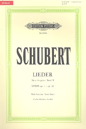 Lieder Band 2&nbsp;&nbsp;für tiefe Singstimme und Klavier&nbsp;&nbsp;Lieder op.1 - op.36
