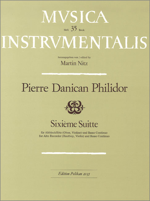 Sixième Suitte für  Altblockflöte (Oboe, Violine) und Bc  