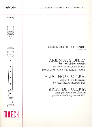 Arien aus Opern  für Altblockflöte solo  
